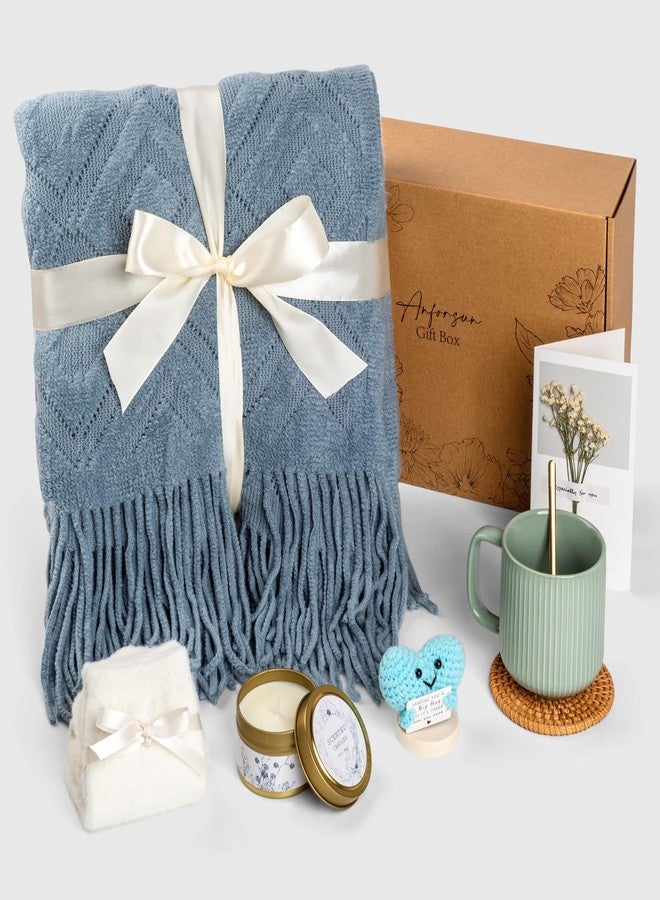 Anforsun Self Care Gifts Get Well Soon Gift Baskets for Women, Christmas Birthday Gifts for Women Care Package, Unique Sympathy Gift Baskets Spa Thinking of You Gifts Set for Mom Best Friend Sister Wife Her - Image 4
